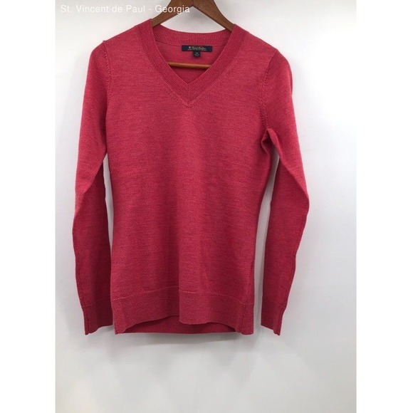 Brooks Brothers Sweaters - Brooks Brothers Pink Merino Wool Pullover Sweater - Size Xs